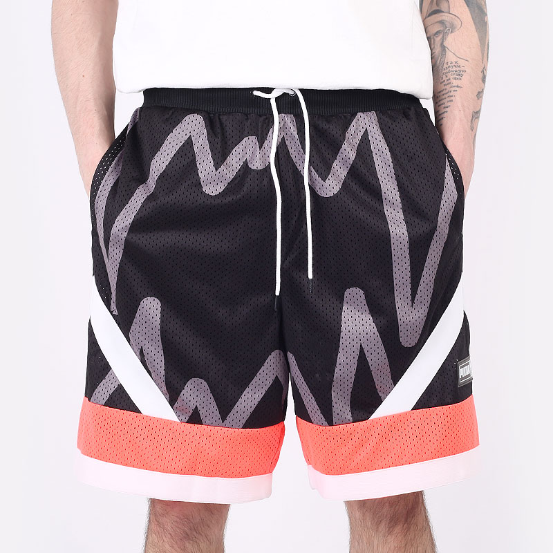 мужские черные шорты  PUMA Jaws Mesh Short 53050801 - цена, описание, фото 2